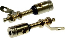 BP-310G (черное), Гнездо на панель (зол.)