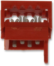 1-215083-4, Conn IDC Connector M 14 POS 1.27mm IDT RA Cable Mount T/R