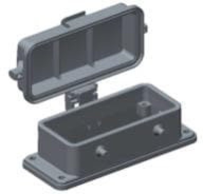 T1430160000-000, Heavy Duty Power Connectors Hood IP65 Die Cast Aluminum
