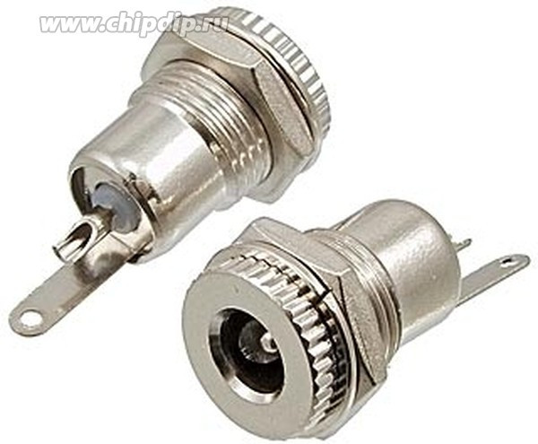 TC 5.5x2.1mm metal, Разъём питания штырьковый TC 5.5x2.1 мм metal, 2А