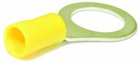 Клемма"O", d12,0мм, 4,0-6,0мм2, обжимная, желтый