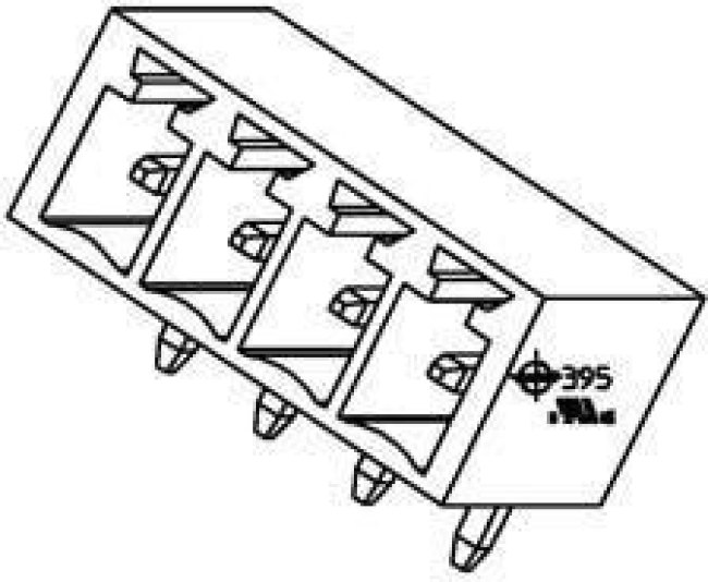 39512-1005, Pluggable Terminal Blocks 3.81MM EURO HEADER R O HEADER RA BLK 5CKT 39512-1005, Pluggable Terminal Blocks 3.81MM EURO HEADER R O HEADER RA BLK 5CKT