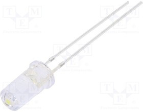 OSW5DK5TA1A, LED; 5mm; white cold; 1120?1560mcd; 100°; Front: flat; 2.7?3.4V