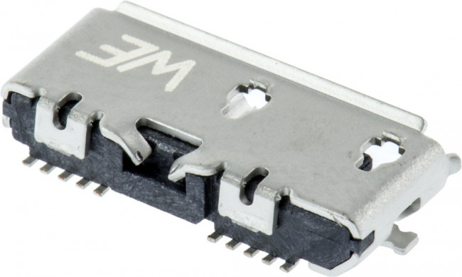 692622030100, Right Angle, SMT, Socket Type B 3.0 USB Connector