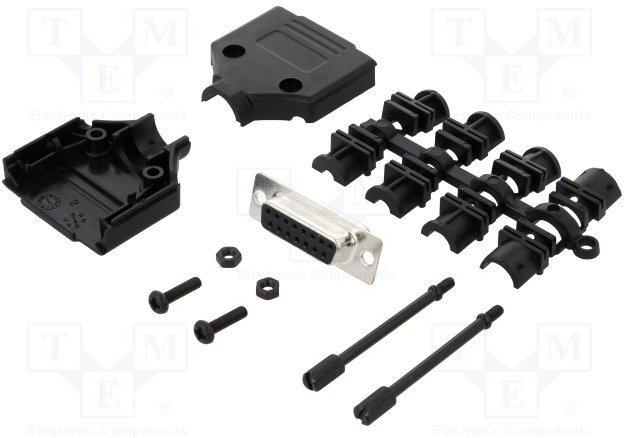 MHDTPPK15-DB15S-K, MHDTPPK 15 Way D-sub Connector MHDTPPK15-DB15S-K, MHDTPPK 15 Way D-sub Connector