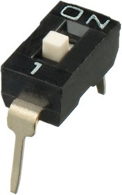 IKD0100101, 1 Way Through Hole DIP Switch SPST, Raised Actuator