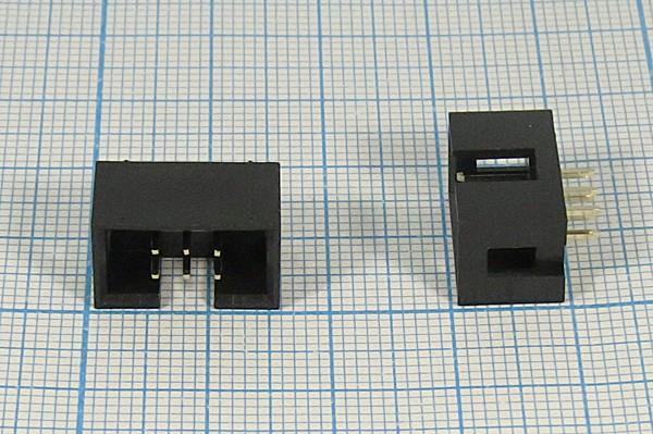 шт IDC\P2,54x2,54\ 6P\плат\BH-06; №10437 штек IDC\P2,54x2,54\ 6P\плат\\BH-06