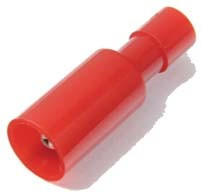 Клемма наконечник на кабель вилка "I", 4мм, обжимная, изол красный, LNG1-4M Клемма наконечник на кабель вилка "I", 4мм, обжимная, изол красный, LNG1-4M