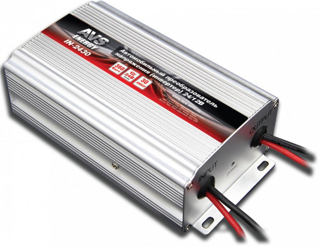 43898, Преобразователь напряжения (инвертор) 24-12V 30А AVS 43898, Преобразователь напряжения (инвертор) 24-12V 30А AVS