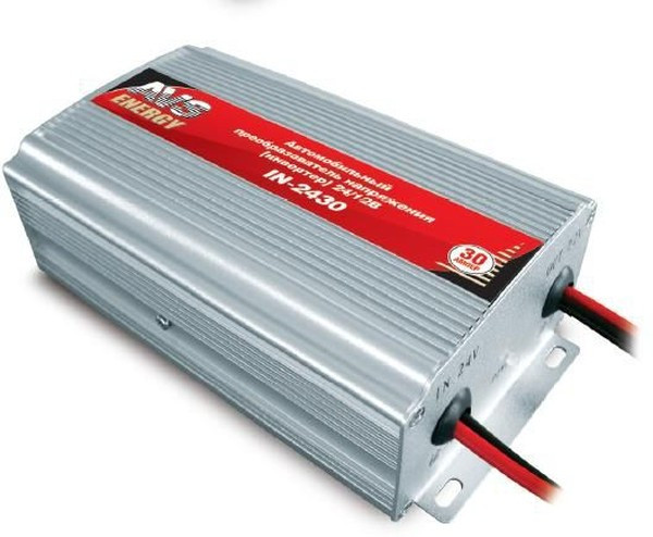 43898, Преобразователь напряжения (инвертор) 24-12V 30А AVS 43898, Преобразователь напряжения (инвертор) 24-12V 30А AVS