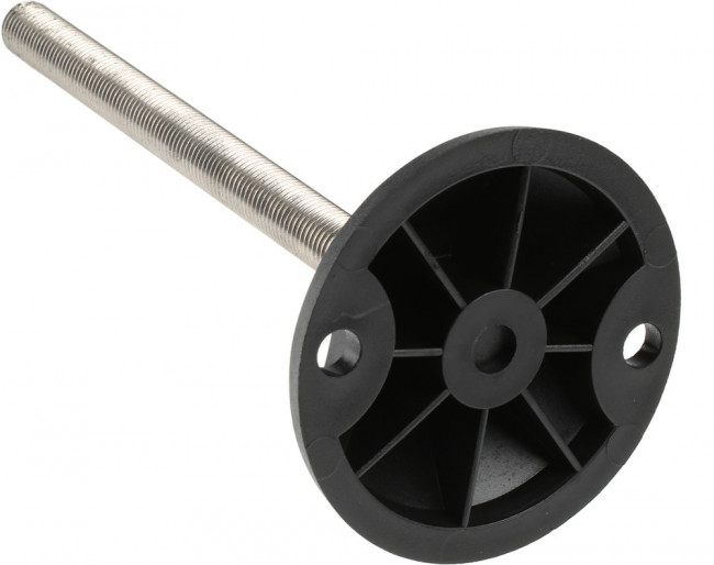 A195/004, M16 PA Reinforced Nylon Adjustable Foot, 2000kg Static Load Capacity 10° Tilt Angle