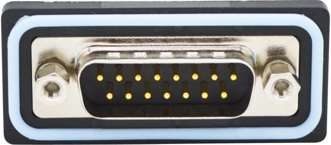 SDF-S15-103L011, SDF 15 Way Panel Mount Solder D-sub Connector Plug, 2.74mm Pitch, with 4-40 Screw Locks SDF-S15-103L011, SDF 15 Way Panel Mount Solder D-sub Connector Plug, 2.74mm Pitch, with 4-40 Screw Locks