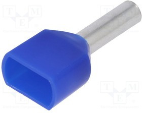 TUL-RI-TW-02510, Втулочный, изолированный,двойной, медь, Изоляция ПВХ, 2,5мм2 TUL-RI-TW-02510, Втулочный, изолированный,двойной, медь, Изоляция ПВХ, 2,5мм2