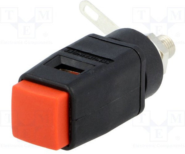 SDK503-RT, Зажим лабораторный, красный, 70ВDC, 16А, винтами, никель, полиамид SDK503-RT, Зажим лабораторный, красный, 70ВDC, 16А, винтами, никель, полиамид