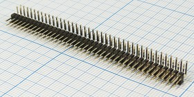 Штекер на плату, двухрядный, шаг 2,0мм; Q-2117 Z штек PLD-2-2x40R\P2,0\80P\плат угл\