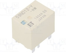FBR59ND12-Y-HW, Реле: электромагнитное, 1 FORm U, Uобмотки: 12ВDC, 60А, Монтаж: PCB