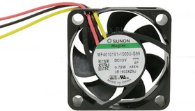 MF40101V1-1000U-G99, MF40101V1-1000U-G99, Вентилятор: DC; осевой; 12ВDC; 40x40x10мм; 13,52м3/ч; 27,3