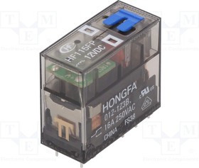 HF115FP/012-1Z3B, Реле: электромагнитное, SPDT, Uобмотки: 12ВDC, 16A/250ВAC, 16А
