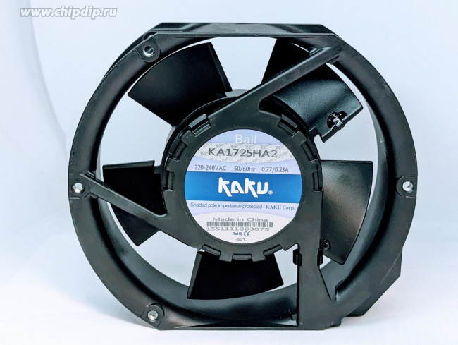 Вентилятор KAKU KA1725HA2SAT 220V 0.27A / 0/23A 172x150x50mm