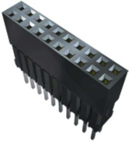 ESQ-103-12-L-D, ESQ Series Vertical Through Hole Mount PCB Socket, 6-Contact, 2-Row, 2.54mm Pitch