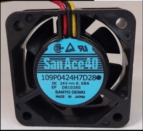 Вентилятор Sanyo Denki San Ace 40 109P0424H7D28 (109P0424H7D01 / Fanuc A90L-0001-0441) 40x15мм 24V 0