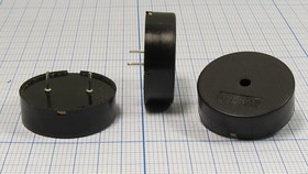 Излучатель звука пьезокерамический без генератора (1~30)В, Резонансная 2кГц зп 23x 8\1~30\\ 2,0\2P10