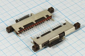 Движковый переключатель ПД5-1, 9319 ПДв 38x 5,0h4,5\18P\\\\ПД5-1