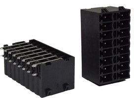 Разъём KLR15GRHBN-THT-3.5-2*08P 8P/8A/300V/3,5mm/Чёрный (НУ=40шт)