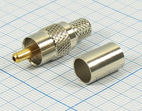 Разъем RCA вилка, RG6, обжимной