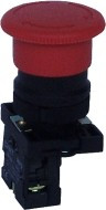 NP2-ES442 (30мм), Кнопка "грибок" с фиксацией красная OFF-ON пласт.