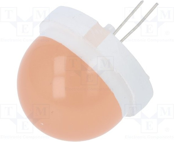 CQL-431-3, LED; 20mm; orange; 900?4000mcd; 120°; Front: convex; 5.7?6.4V