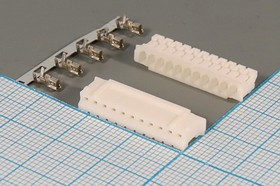Гнездо питания HB, 11 контактов, шаг 2.0, на кабель, HB-11 конт[21]; №9721 гн пит HB\1x11\P2,0\каб\\HB-11 конт[21]
