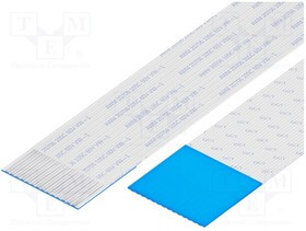10-14-D-0050-C, FFC cable; Cores: 14; Cable ph: 1mm; L: 50mm; 60V; Plating: tinned; 1A