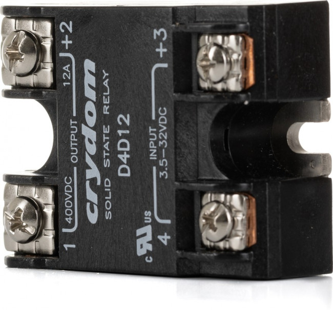 D4D12, 1-DCL Series Solid State Relay, 12 A Load, Surface Mount, 400 V Load, 32 V Control D4D12, 1-DCL Series Solid State Relay, 12 A Load, Surface Mount, 400 V Load, 32 V Control