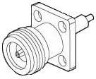 73100-0030, RF Connectors / Coaxial Connectors N TYPE PANEL REC STRAIGHT