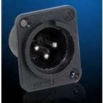 PD3MSC1, XLR Connectors QG PLASTIC PANEL MT