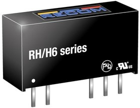 RH-2405D/H6, Isolated DC/DC Converters 1W 24Vin +/-5Vout +/-100mA SIP7