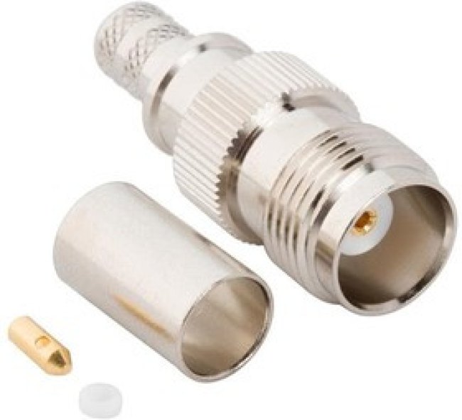031-6827, RF Connectors / Coaxial Connectors TNC Strt Crimp Jack for LMR-240, 50 Ohm