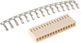 HU-15 (DS1070-15 F), Розетка на кабель c контактами 2.54мм 15pin