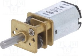 POLOLU-2202, Двигатель: DC, с редуктором, LP, 6ВDC, 360мА, Ось: D профиль, 30: 1