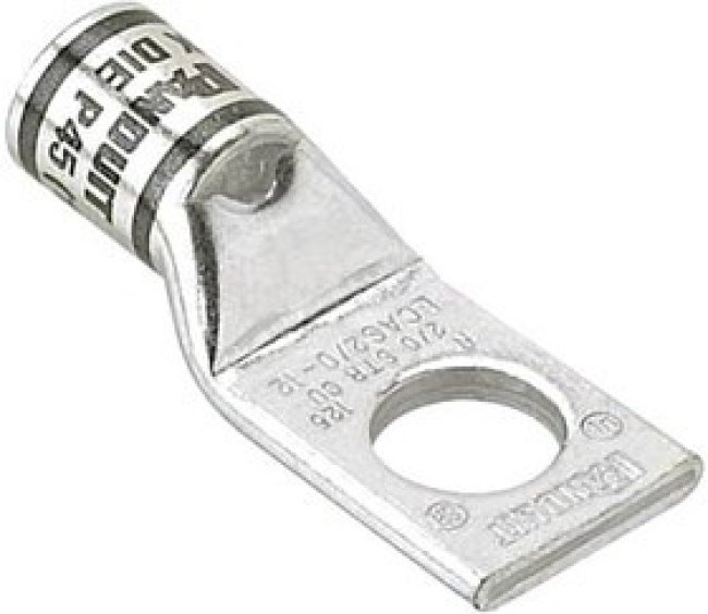 LCA3/0-14-X, TERMINAL, COMPRESSION LUG, M6, 3/0AWG