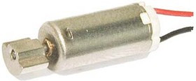 Двигатель вибро 1,3В, 0,15А, скорость(об/мин) 8500, размер 6x13m17, QX-6B