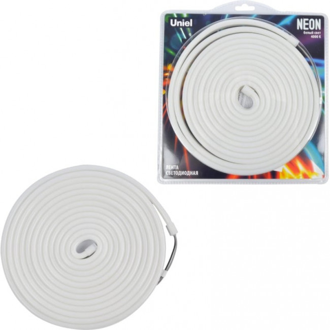 Светодиодная лента NEON ULS-N03-2835- 100LED/m-8mm- IP67-DC12V-11W/m-5M-4000K UL-00009094