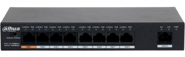 Коммутатор (switch) Dahua DH-PFS3009-8ET1GT-96
