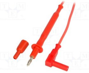 PJ4411F4-100-R, Измерительный провод, 12А, в корпусе, Uном: 1кВ, Дл: 1м, красный PJ4411F4-100-R, Измерительный провод, 12А, в корпусе, Uном: 1кВ, Дл: 1м, красный