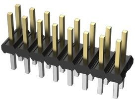 57102-G06-05LF, Headers &amp; Wire Housings Unshrd Hdr,Dbl Rw T/H,10P,Vert,.76um