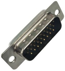 RND 205-00998, High Density D-Sub Connector, Plug, DA-26, Soldering