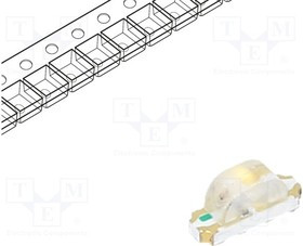 RF-P3S115TS-B52, LED; SMD; 1204; red/yellow; 3.2x1x1.48mm; 140°; 1.8?2.4/1.8?2.4V RF-P3S115TS-B52, LED; SMD; 1204; red/yellow; 3.2x1x1.48mm; 140°; 1.8?2.4/1.8?2.4V