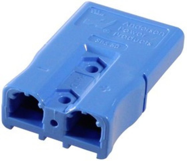 SBS50BLU#6, SBS Series Male 2 Way Battery Connector, 110A, 600 V