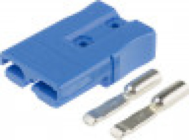 SBS50BLU#6, SBS Series Male 2 Way Battery Connector, 110A, 600 V